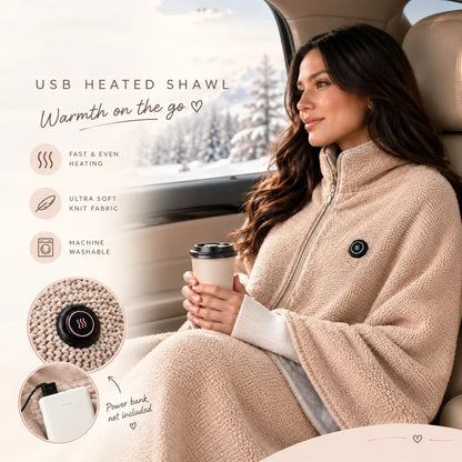 🔥50% OFF! ❄️ Stay Warm All Winter — Portable Electric Heated Blanket Shawl