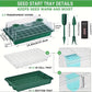 !🎉Seed starter trays with grow light