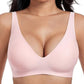 💗LAST DAY SALE 40% OFF⚡50K+ SOLD!💕 Jelly Wireless Womens Comfortable Wireless Bras Push Up Bralettes Seamless Tshirts Bras Deep V Everyday Bras