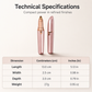 ✨ 50% OFF 💖 Electric Eyebrow Trimmer Pen with LED Light – USB Rechargeable Precision Hair Remover