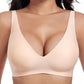 💗LAST DAY SALE 40% OFF⚡50K+ SOLD!💕 Jelly Wireless Womens Comfortable Wireless Bras Push Up Bralettes Seamless Tshirts Bras Deep V Everyday Bras