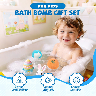 🛁 🌊 Ocean Theme Bath Bombs – 12 Pcs, 60g Each, Foamy Bath Time & Fun Gift Idea for Kids 🎁