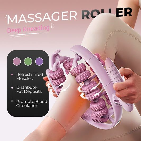 💆‍♀️ Leg Massager Roller - Relieves Muscle Tension & Improves Circulation, Portable for Home/Office Use🦵