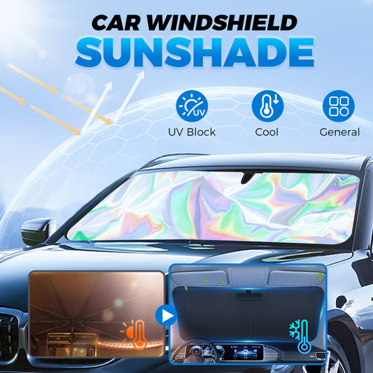 🌞 Summer Hot Sale  🌈Laser Car Windshield Sunshade