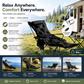 🪑 Portable adjustable folding chair for outdoors – Light, sturdy & versatile – Perfect for garden, camping, beach or patio – easy to carry and set up 🏕️✨
