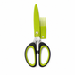 ✂️🥬Stainless Steel Five-Blade Kitchen Shears – Cuts even, fine shreds in one go, easily handling scallions, cilantro, chili peppers, and seaweed