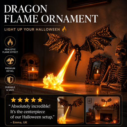 🔥Dragon Flame Ornament | Spooky Halloween Decor Must‑Have