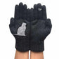 Gants en coton avec éventail de chats