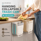 🍃50% OFF NOW! 🥳Multipurpose Hanging Collapsible Kitchen Trash Can‑Space‑Saving Wall Mount Foldable Waste Bin, Hanging Garbage Container for Food Scraps, Cabinet Door Mount for Home Kitchen Countertop Prep
