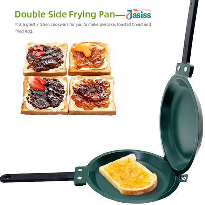 🔥 Non-Stick Dual-Use Pan – Perfect for Pancakes, Steaks & Waffle Cones! 🥞🥩🍦