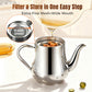 ⏳🔥LIMITED-TIME 50% OFF! ⏰Stainless Steel Oil Filter Pot