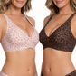 💗LAST DAY SALE 40% OFF⚡50K+ SOLD!💕 Jelly Wireless Womens Comfortable Wireless Bras Push Up Bralettes Seamless Tshirts Bras Deep V Everyday Bras