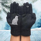 Gants en coton avec éventail de chats