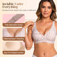 💗LAST DAY SALE 40% OFF⚡50K+ SOLD!💕 Jelly Wireless Womens Comfortable Wireless Bras Push Up Bralettes Seamless Tshirts Bras Deep V Everyday Bras