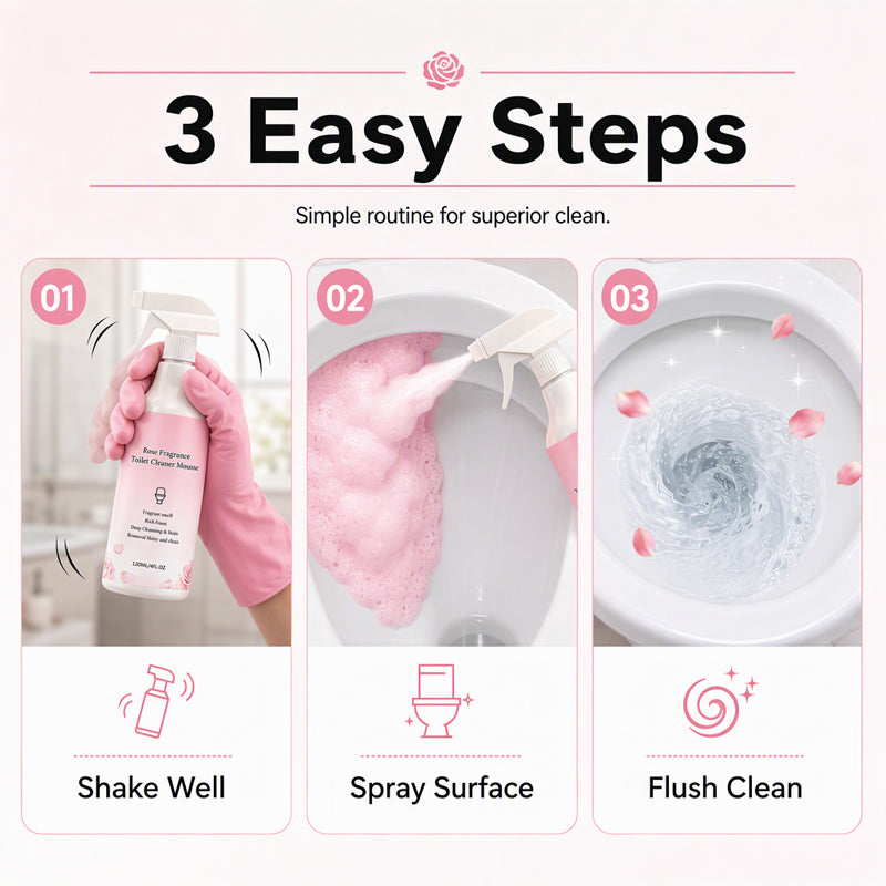 🥳2026 HOT SALE🥳💞50K+ SOLD! 🛁🧹 50% OFF! Bathroom Cleaner Spray – dissolves limescale, soap scum & water stains without scrubbing. Multi-surface for glass, tiles & taps – leaves a fresh botanical scent. Gentle formula, no harsh fumes! ✨💪