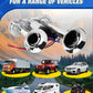 2026 Upgraded 12V 130DB Air Horn Dual Horn, Horn Kit with Air Compressor,Dual Electric Air Horns Kit with Compressor for Vehicles Trucks Pickup Trains Lorrys SUVs Cars Boats (12V SilverBlack) Alarm for Home Security,