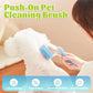 🌟🌟Pet Bath Brush with Built-In Shampoo Dispenser 🐾  Gentle Massage Grooming Tool for Dogs & Cats – Ergonomic, Easy-to-Use & Vet-Approved Care 🇬🇧💧