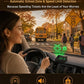 🚗50% OFF NOW! Head-Up Display Car GPS Digital Speedometer – Traffic Light Countdown & Red Light Camera Alert HUD, Universal Driver Safety Warning Device to Avoid Tickets for City Driving