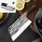 JUWIL Premium Meat Cleaver Knife, Handmade Serbian Chopper with Full Tang High Carbon Steel Blade, Perfect for Kitchen, BBQ, and Outdoor Cooking