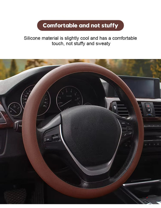 🎁 Hot Sale 🔥All-Season Silicone Car Steering Wheel Cover