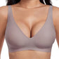 💗LAST DAY SALE 40% OFF⚡50K+ SOLD!💕 Jelly Wireless Womens Comfortable Wireless Bras Push Up Bralettes Seamless Tshirts Bras Deep V Everyday Bras