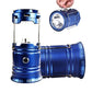Solar Rechargeable Camping Lantern – Collapsible LED, IPX5 Waterproof 💡 Magnetic Base & Foldable Hook 🏔️ Ideal for Camping, Hiking & Emergency Outages 🔋