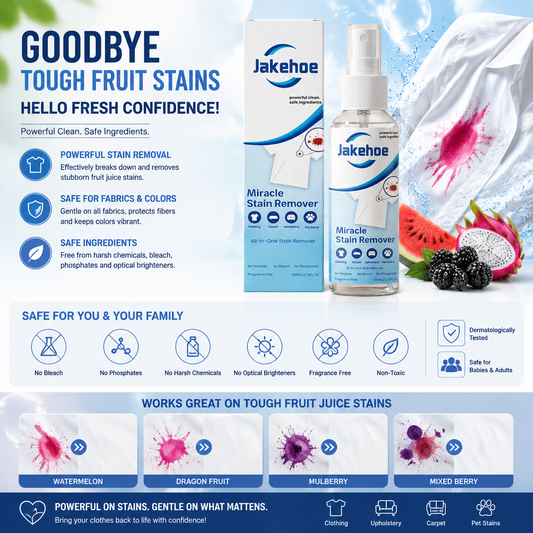 🥳 The 2026 bestseller! 🥳💞 Over 50,000 units sold! 💥✨ Fantastic stain remover spray – removes fruit, grease, wine, and coffee stains in seconds. No scrubbing needed, just spray and you're done! 🧼💪