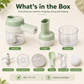 4-in-1 manual electric vegetable cutter setMultifunction cordless food processor