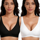 💗LAST DAY SALE 40% OFF⚡50K+ SOLD!💕 Jelly Wireless Womens Comfortable Wireless Bras Push Up Bralettes Seamless Tshirts Bras Deep V Everyday Bras