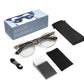 AI Translation Smart Glasses, supporting 160 languages and ChatGPT, with built-in microphone and Hi-Fi speakers