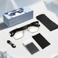 AI Translation Smart Glasses, supporting 160 languages and ChatGPT, with built-in microphone and Hi-Fi speakers