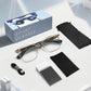 AI Translation Smart Glasses, supporting 160 languages and ChatGPT, with built-in microphone and Hi-Fi speakers