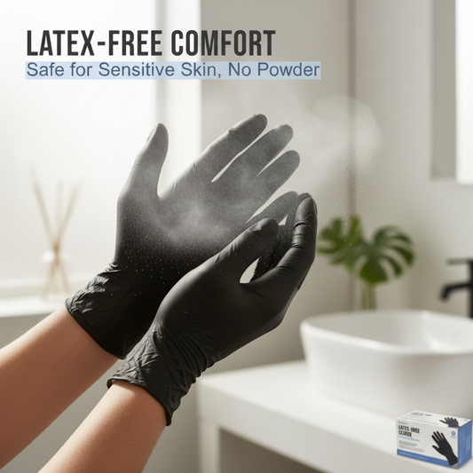 🔥NEW YEAR SALE - ONLY £9.99!!🎁Nitrile Pro Gloves – Heavy Duty, Slip & Stain Resistant, Scratch Resistant