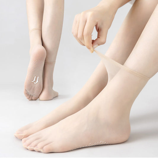 🔥2026 HOT SALE🔥💞Non-slip And Invisible Crystal Silk Socks（The more you buy, the higher the discount）