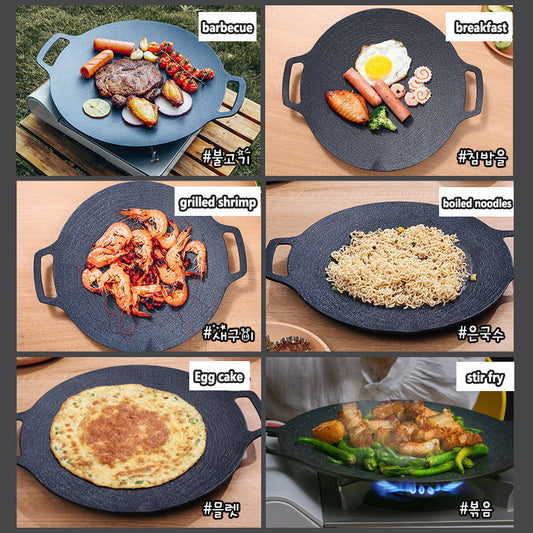 🥳2026 HOT SALE🥳💞50K+ SOLD!🥘🍳50% OFF! Multi-function Medical Stone Grill Pan – Healthy cooking with less oil! Non-stick, easy-clean & durable for everyday family meals. 🥘🌿