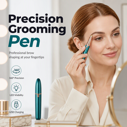 ✨ 50% OFF 💖 Electric Eyebrow Trimmer Pen with LED Light – USB Rechargeable Precision Hair Remover