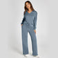 🥳2026 HOT SALE🥳💞50K+ SOLD!💖🛍️ 50% OFF! Women‘s 2-Piece Sweatsuit Set – Effortless elegance in soft, long-sleeve comfort. Cozy & chic for lounging or light errands. Your new favorite duo! 🌸🧥