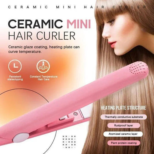 💇Professional 2-in-1 ceramic curling iron – 30-second fast heating, intelligent temperature control for healthy hair