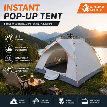 Automatic Quick-Open Rainproof Camping Tent Set