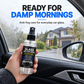 Glass anti-fog spray for car-glass care on damp mornings