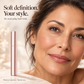 Natural adult eye makeup inspiration with rose-gold comb mascara