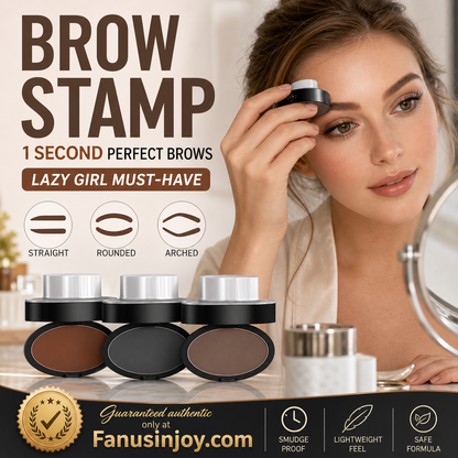 🎁2026 New Arrivals 50% OFF💥Eyebrow Stamp Powder with Brush – Press & go, perfect brows in seconds. Waterproof, 24h wear, no salon needed. A beauty game‑changer! 💄🌸