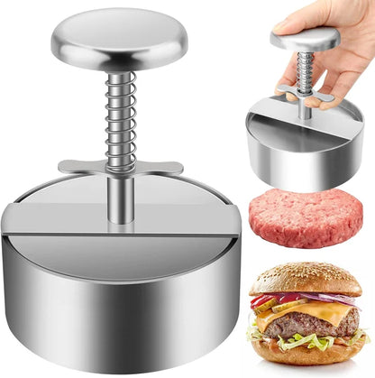🥳2026 BESTSELLER🥾 Meat Press for Burgers – 304 Food-Grade Stainless Steel – Non-Stick, Rust-Resistant – Dishwasher Safe – Perfect for Parties! 🛡️💨