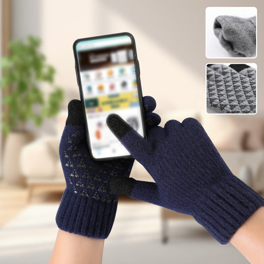 Gants en Tricot Chauffants USB - Compatibles avec Écran Tactile