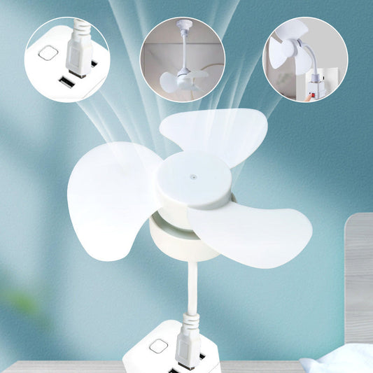 💥Portable Silent Fan with One-button Switch Base