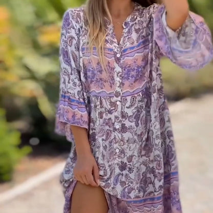 🔥🔥✨Women Floral V-Neck Dress