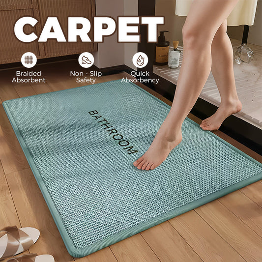 Braided Absorbent and Non-Slip Carpet