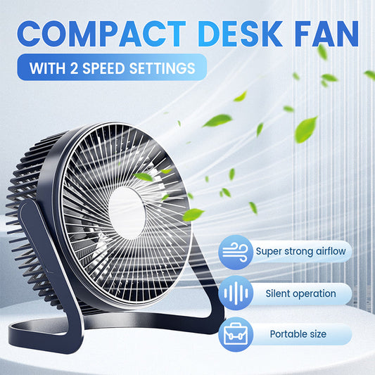 Compact Desk Fan with 2 Speed Settings