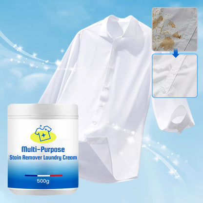 🧴 BUY 2 GET 1 FREE! 🥇 Multi-Purpose Laundry Stain Remover Cream - Erases Tough Stains like Grease, Wine, Ink without Damaging Fabrics 👕✨