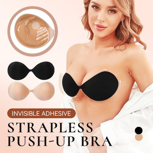 Invisible Adhesive Strapless Push-Up Bra